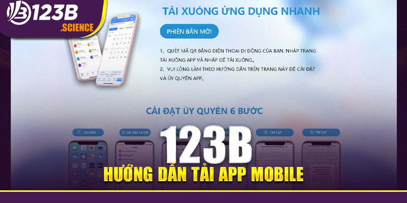 Hướng dẫn tải app mobile của 123B